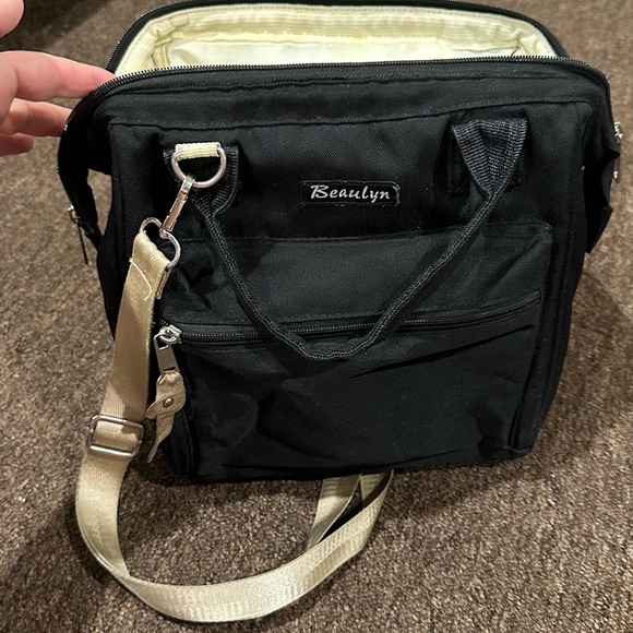 Handbags - Adjustable Strap Durable Beaulyn S Diaper Bag Backpack, Mini Tote Black